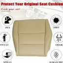 NLQR #F Tan Front Driver Passenger Bottom & Top Replacement Seat Covers Microfiber Leather Compatible with Honda Accord 2008 2009 2010 2011 2012Only Fit 4 Door