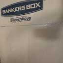 Bankers Box Large Classic Moving Box 10 Pack, Reinforced Handles, Tape-Free Assembly, Box with Lid, 21-in x 17-in x 17-in (7718202)