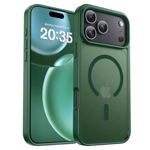 BENTOBEN Magnetic for iPhone 17 Pro Max Case 2025,[Compatible with MagSafe][Military-Grade Protection][Anti-Yellowing] Shockproof Protective Translucent Matte Cover for iPhone 17 Pro Max 6.9",Green