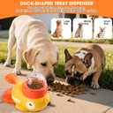 Dog Interactive Treat Dispenser, Duck Treat Dispenser for Dogs to Train Problem-Solving Skills, Food Puzzle Slow Feeder for Small & Large Cats Dogs