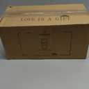 Sweejar Ceramic canisters for kitchen counter,Stackable Food Containers Set with Airtight Seal Bamboo Lid for Serving Ground Coffee, Tea, Spice, Flour and Sugar-Set of 3 (White)