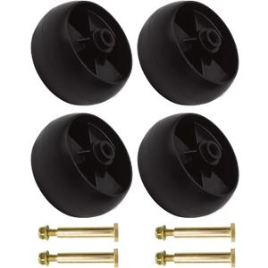 Mower Deck Roller Gauge Wheels for Cub Cadet MTD Troy Bilt Craftsman HU Z Force Zero Turn Tractor LT1042 LT1050 LTX1040 LTX1045 LT1050 LTX1050 RZT50 42" 46" 48" 50" 54" Deck, 734-04155 Toro 112-0677