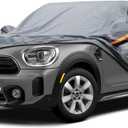 Premium Car Cover Custom Fit Mini Countryman (2010-2025), 16 Layers Heavy Duty Car Cover Waterproof All Weather with Zipper Door for Sun Rain Snow Dust Uv Protection