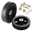 AR-PRO 6-Inch Lawn Mower Wheels - Replacement 6" Push Lawn Mower Wheels with 1-1/2" Width Hub and 1/2" Bearings - Fit for Standard Lawn Mowers, Pressure Washers, Generators and More (2-Pack)
