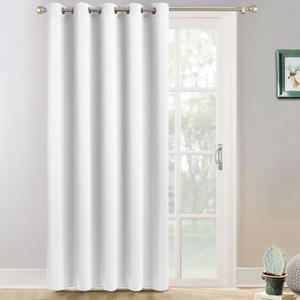 Yakamok Thermal Wide Blackout Patio Door Curtains, Sliding Door Insulated, Grommet, Extra Wide, Sliding Glass Door, Pure White, W70 x L84, 1 Panel (70"W x 84"L (Pack of 1))