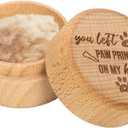 Pet Memorial Shadow Box, Pet Hair Keepsake Box Paw Prints Wooden Pet Fur Memorial Box Container Pet Loss Sympathy Gifts for Storing Cats Dogs Puppy Hair, Teeth, Nails, Bone Ashes (Style 2)