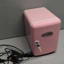 CUTIEWORLD Skincare Fridge - 4L Makeup Fridge for Refrigerating Makeup, Skincare and Food, Mini Fridge for Bedroom, Office and Car, Cooler and Warmer, Beverage Cooler, Leather Pink