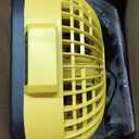 Battery Operated Fan for Dewalt 20V Max battery, Portable Fan with AC Adapter & LED Lights, 4 Speeds & Hook, Cordless/Camping/Battery Powered fan, for Outdoor Jobsite (Battery Not Included)