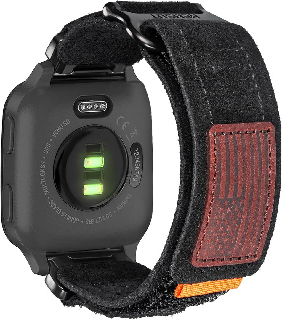 Hoop and Loop Wide Watch Band Compatible With Garmin Venu 4 (45mm)/Venu 3 /Venu 2/Venu/Venu 2 Plus/Venu Sq/Venu Sq 2/ Venu Sq Music (NOT Venu 2S/3S/X1)