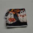 Horaldaily Halloween Tablecloth 6060 Inch Round, Black Bat Ghost Pumpkin Spider Cobweb Washable Seasonal Table Cover for Party Picnic Dinner Decor