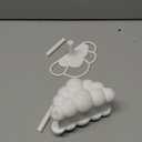 Yookeer Cloud Headphone Stand 3D White Cloud Cute Headphone Decor for Gamer Room Office Desk Gaming Gifts for Women Girlfriend Office Worker