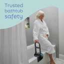 Medline Deluxe Plastic Tub Grab Bar, Microban Protection, 250lb Weight Capacity, Grey