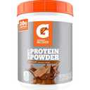 Gatorade Whey Protein Powder, Chocolate, 22.4 Ounce (20 servings per canister, 20 grams of protein per serving) (1.4 Pound (Pack of 1)), No BB Date
