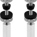 iFealClear 2 Pack Universal Toilet Seat Bolts Compatible with Kohler/American Standard/TOTO/Glacier Bay, 3.74 Inch Stainless Steel Toilet Seat Screws with Long Downlock Nuts for Bathroom Bidet