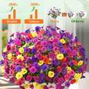 Yastouay Artificial Flowers for Outdoors, 14 Bundles UV Resistant Artificial Outdoor Flowers, Realistic Fake Outdoor Flowers Plant Faux Flowers for Outdoor Planters Front Porch Patio Window Box