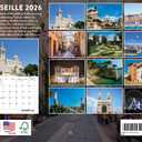Marseille Calendar 2026 Monthly France Gifts Wall Calender 12 Month | American Made In The USA