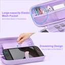 innoAura Switch 2 Carrying Case for NS Switch 2 (2025), with 9 Game Card Slots, Protective Travel Storage Case, Cute Pendant and Sticker, Purple