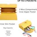 Scarleton Quilted Crossbody Satchel, Chain Strap Shoulder Bag, Vegan Leather Mini Handbag, H2065 (Small)