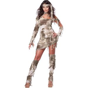 California Costumes Women's Mystical Mummy Sexy Horror Costume (Medium, Tan)