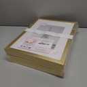 upsimples 9x12 Picture Frame Set of 5, Display Pictures 6x8 with Mat or 9 x 12 Without, Wall Gallery Photo Frames, Gold