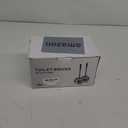 Toilet Brush and Holder 2 Pack, 304 Stainless Steel Toilet Brush with Extended and Durable Comfortable Brush Handle, Toilet Bowl Brush for Bathroom Toilet - Ergonomic, Pratical Durable (Silver)