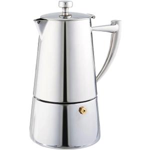 Cuisinox COF-10R Roma 10-Cup Stainless Steel Stovetop Moka Espresso Maker