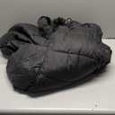 Women's Plus Size Down Coat| Waterproof, Windproof, Detachable Hood, Flannel Lined (4X, Black)