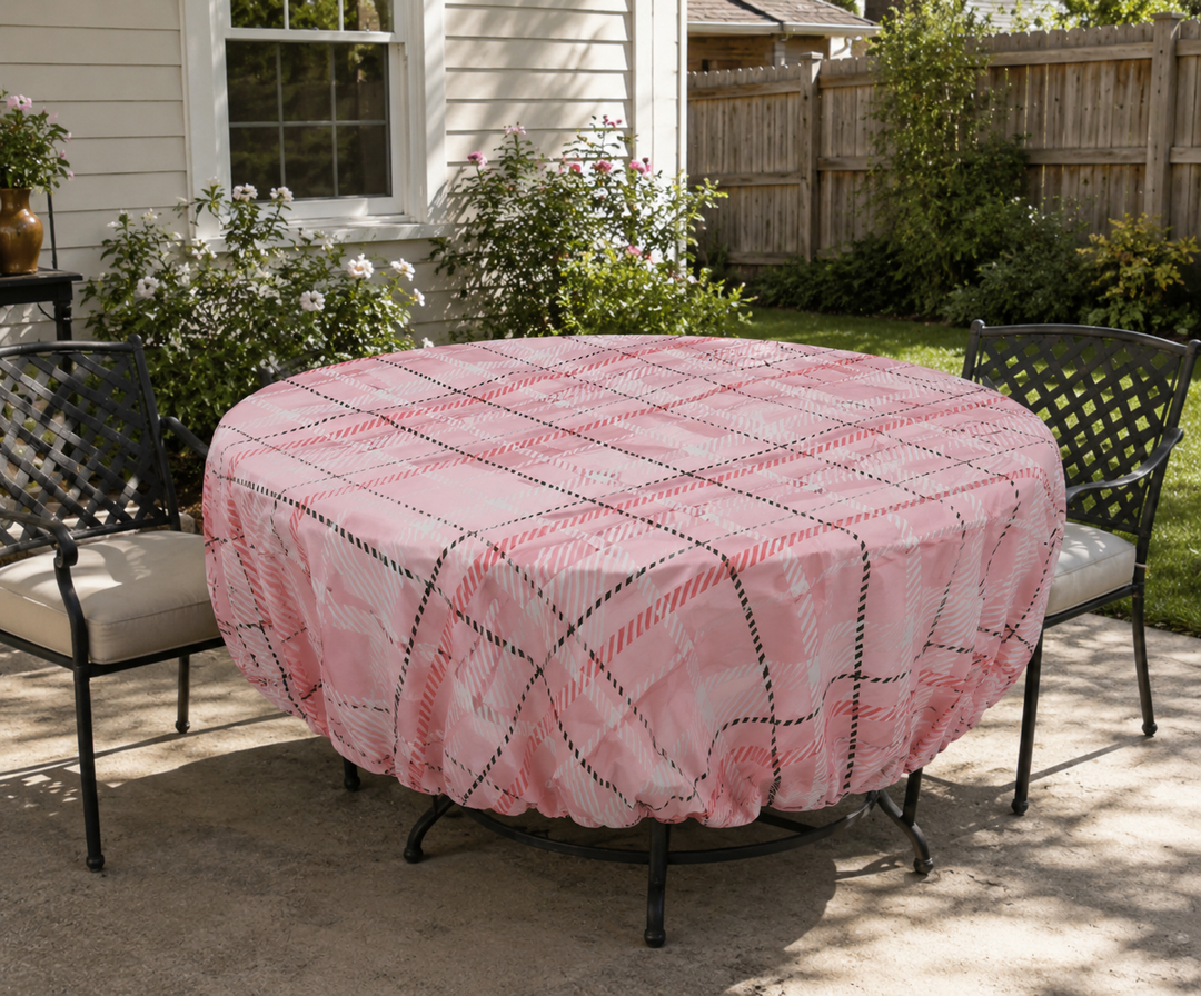 Round Table Cover With Elastic Edge, 45 Inch Diameter