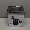 Elite Gourmet EKT1821 1.8L Double Wall Insulated, Cool-Touch 1500W Kettle w/Stainless Steel Interior & Lid, 360 Swivel Base for Cord Free Serving, Power On Lever, Auto Shut-Off, Boil Dry, Black (1.9 Quarts)