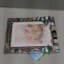 LARAINE Picture Photo Frame 5x7 Metal 2025 Christmas High Definition Display Pictures for Tabletop Home Decorative Holiday Gift (Merry Christmas)