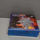 DG-Direct Christmas Tree Topper Lighted with Silver Snowflake Projector, Led Rotating Magic Snowflake, 3D Hollow Glitter Lighted Silver Snow Tree Topper for Christmas Tree Decorations