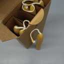 8PCS Beeswax Taper Candles, 9" Handmade Natural Candles, Dripless and Smokeless, 9 Hour Burn Time (RAW)