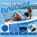 FunWater Inflatable Ultra-Light Stand Up Paddle Board for All Skill Levels with Premium SUP Paddleboard Accessories,Non-Slip Comfort Deck for Youth & Adults