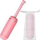 Portable Bidet for Travel, Reusable Peri Bottle for Postpartum Care, Handheld Sprayer for Women and Men, 380ml(12.8oz) Large Personal Hygiene Cleaning Bottle with Leakproof Design, Eco-Friendly Pink