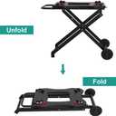 Portable Grill Cart for Weber Q100 Q1000 Q120 Q1200 Q200 Q2000 Q2200 Series Grills, Foldable Grill Stand for Weber Q1400 Q2400 Electric Grills, Replace for Weber Q Portable Cart