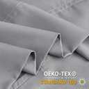 BEDELITE Pillow Cases Standard Size Set of 2, Rayon Derived from Bamboo, Cooling Pillow Cases for Hot Sleepers & Night Sweats, Breathable and Silky Soft Envelope Pillowcases(Silver Grey, 20"x26")