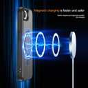 Hocase for iPhone 16e Case, with Magnetic Ring Stand [Compatible with MagSafe] [Military Grade Protection] Slim Shockproof Translucent Protective Phone Case - Black