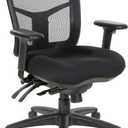 Office Star ProGrid Breathable Mesh Manager's Office Chair with Adjustable Seat Height, Multi-Function Tilt Control and Seat Slider, Mid Back, Coal FreeFlex Fabric