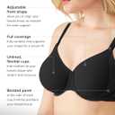 Wacoal Women's Uneven Shape Revelation Underwire Bra,Black 38G