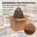 BOX USA Cube Shipping Boxes 12"L x 12"W x 12"H (25-Pack) - Corrugated Cardboard Box for Moving, Mailing, Packing, Packaging and Storage