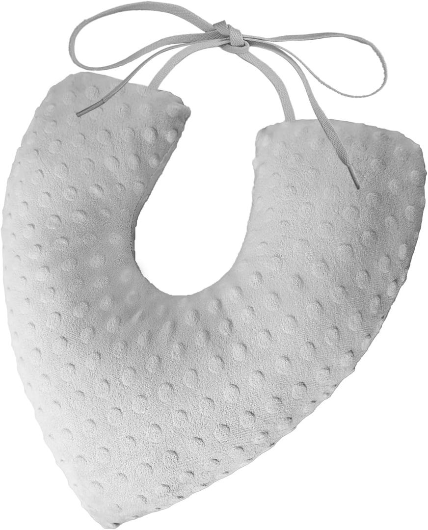BELINOUS Lumpectomy Pillow, Mastectomy Surgery Breast Pillow, Post Surgery Pillow for Breast Cancer, Mastectomy Recovery Supplies for Sleeping & Arm Support - Breast Cancer Gifts for Woman, Gray