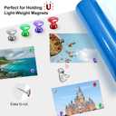 Magnetic Dry Erase Whiteboard Paper,2 Pack 16X24 Self Adhesive Contact Paper Stick on Wall, Easy to Write and Clean Magnetic Board,Include Markers, Eraser and Magnets