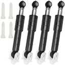 WH01X20826 Washer Shock Absorber Kit (4 Shock and 4 Pins) Fit for GE General Electric, Kenmore Washers Replaces WH01X10343 WH01X10385 WH01X10260 WH01X10425 AH1482318 AP4265856 PS1482318 PD00001516
