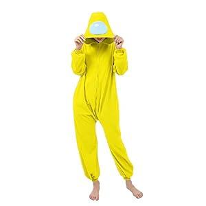 Halloween Cosplay Costume Jumpsuits for Adults Cosplay Christmas Costumes Party Kigurumi Pajamas Yellow S 