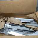 Over The Toilet Storage Cabinet, Over Toilet Bathroom Organizer with Barn Doors Above Toilet Storage Cabinet Spacesaver Rack Behind Toilet Bathroom Organizer (Gray) (Grey)