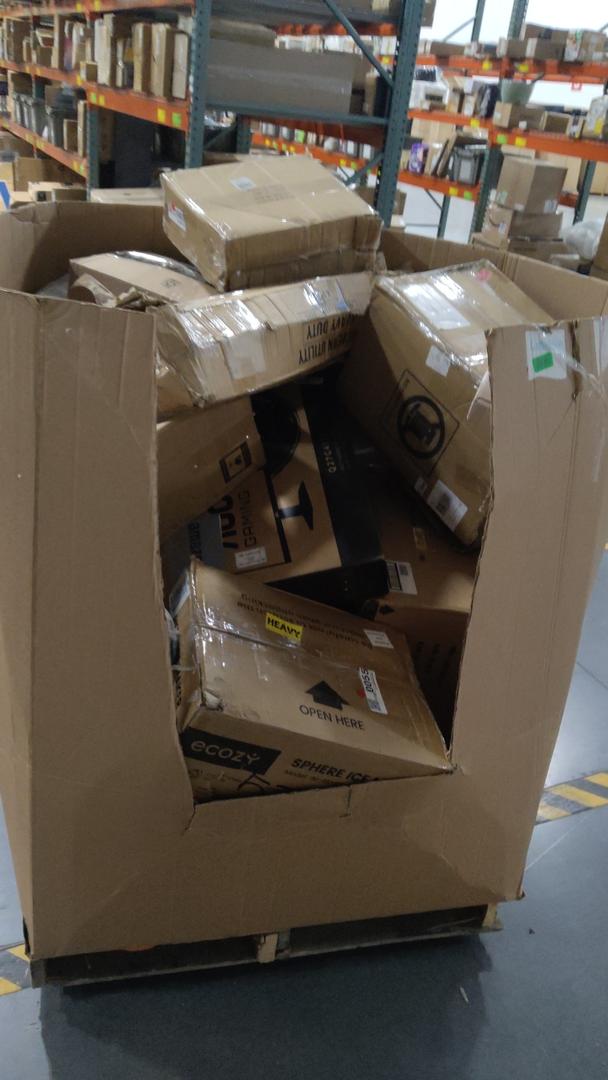 pallet of salvage items