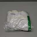 QINSEN White Long Sleeve Bodysuit for Women V Neck Seam Cup Body Suits Double Lined Stretch Shirts Tops (White, L)