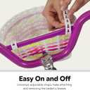 Schwinn Bike Basket for Kids Bike, with Light-Up Flowers Motion Activated, Fits Most Kids Bike Handlebars, Easy to Install Bicycle Accessories for Boys and Girls