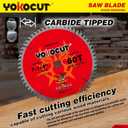 7-1/4 Inch Circular Saw Blade, 24T for Framing, 60T for Fine Finish Wood Cutting,Tungsten Carbide Tooth with 5/8" Arbor - 2 Pack