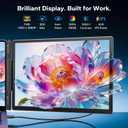Laptop Screen Extender, Triple Screen Laptop Monitor Extender for 13-17.3 Laptop, 14 1080P FHD IPS Portable Monitor with 100% sRGB, Plug & Play Monitor Extension for Business Travel,Coding & Gaming